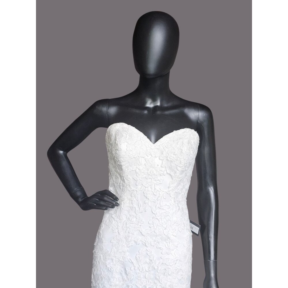 NWOT Ivory Full Lace Fit/Flare Wedding Gown - Mori Lee - Picture 5 of 13